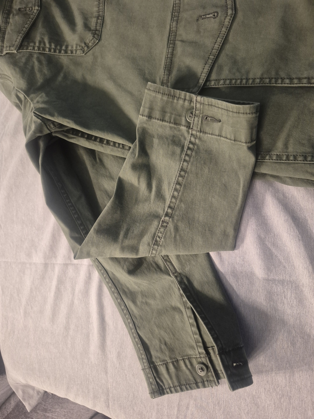 George Men's Military Field Jacket in Olive - Picture 8 of 12